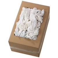 CARTON DE 10KG CHIFFON TISSE BLANC POLYCOTON MEDIUM
